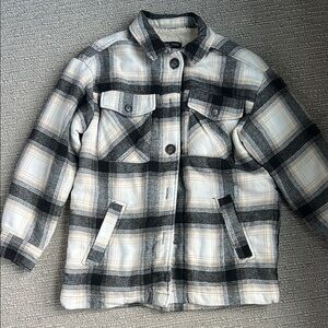 Plaid Jacket - Black and White